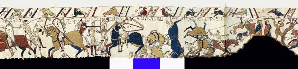 Topography of the Crowhurst battlefield shows direct correlation to that shown in the Bayeux Tapestry The ground of the battlefield coincides precisely with that shown in the Bayeux Tapestry.