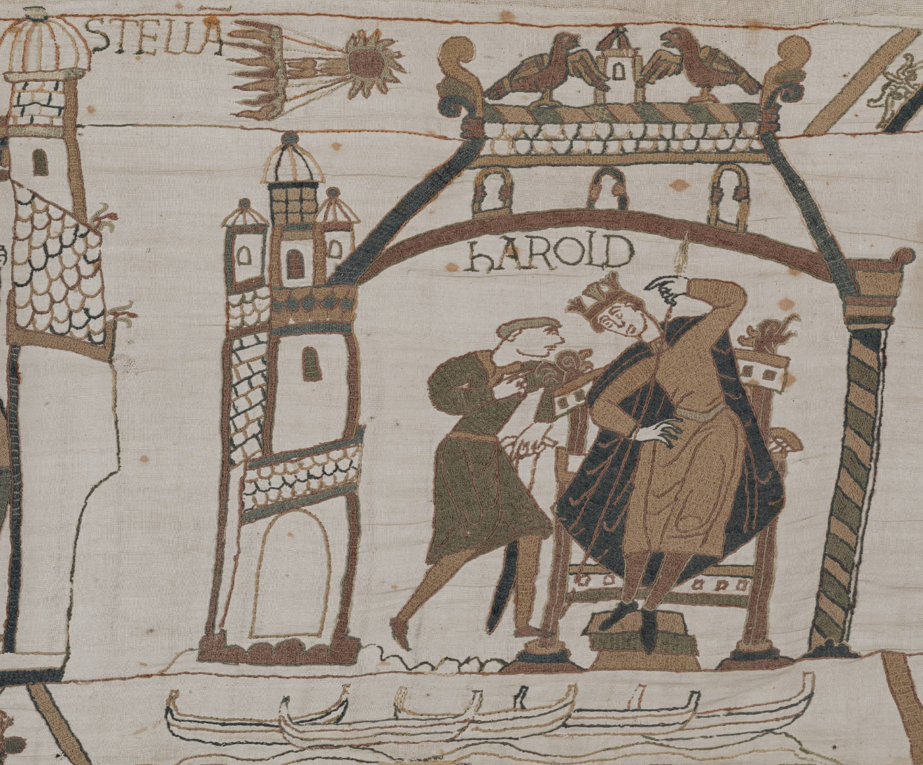 image of videos page from Bayeux Tapestry Videos of the search for the Norman Invasion and Battle of Hastings